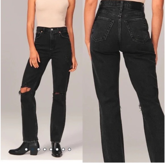 Abercrombie & Fitch Denim - Abercrombie & Fitch The Ankle Straight Ultra High Rise Jeans Size 25/0